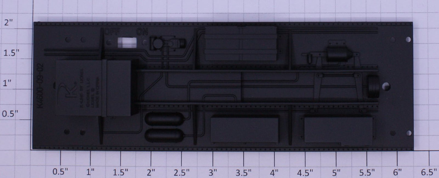 Lionel 21196-17 K-Line 15" Black Underframe Detail