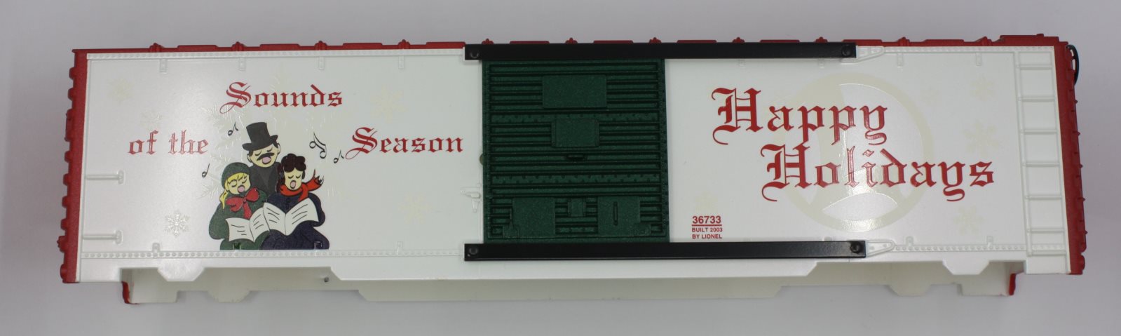 Lionel 36733-1 Sounds of the Season Happy Holidays Boxcar Body Shell