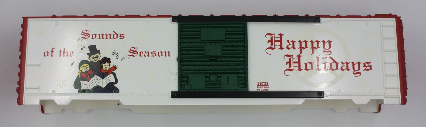 Lionel 36733-1 Sounds of the Season Happy Holidays Boxcar Body Shell