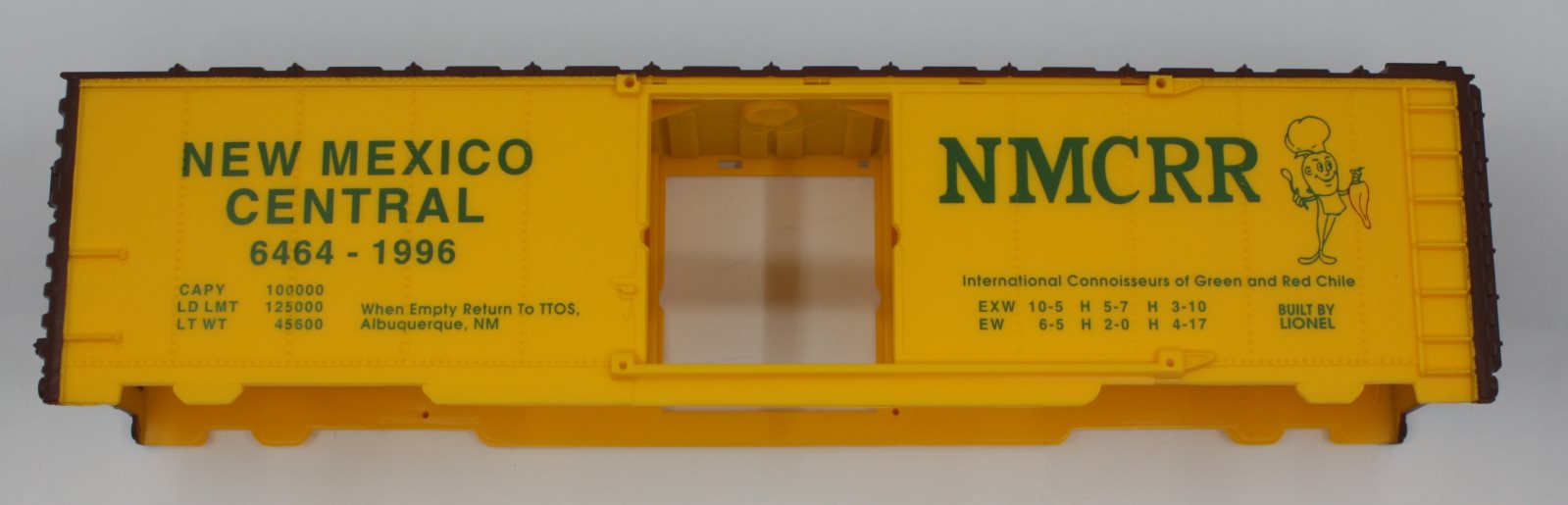 Lionel 52087-1 New Mexico Central TTOS Boxcar Body Shell