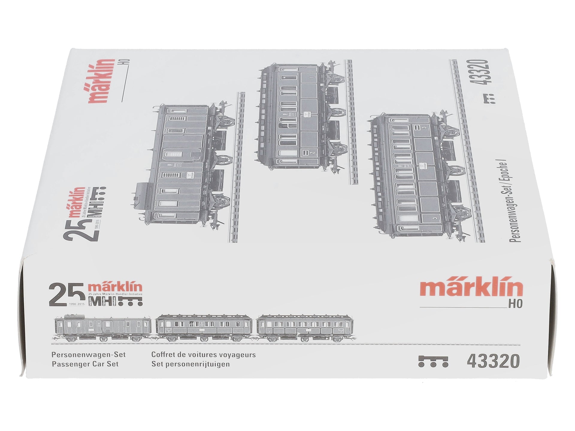 Marklin 43320 HO Royal Bavarian State Railroad 3-Axle Passenger Cars Set