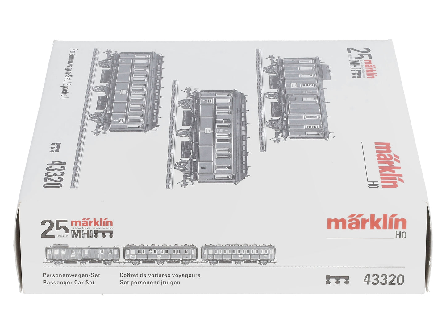 Marklin 43320 HO Royal Bavarian State Railroad 3-Axle Passenger Cars Set