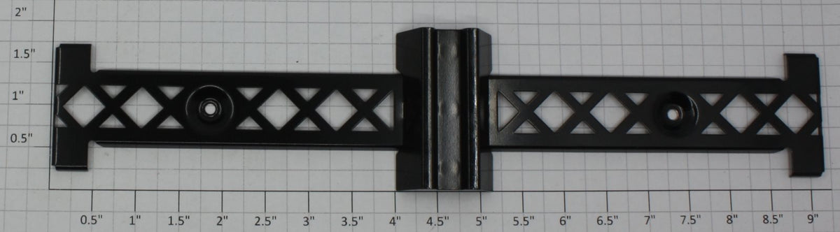 Lionel 19455-4 O Gauge Flatcar Black Metal Trailer Bracket Plate and Bumper