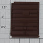 Lionel 9456-12 Red Oxide Right Hand Boxcar Door