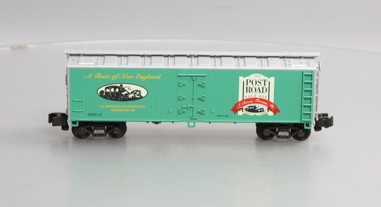 Crown Model Products SR-9050 S Gauge Post Road Pale Ale Hi-Rail Reefer #20 EX/Box