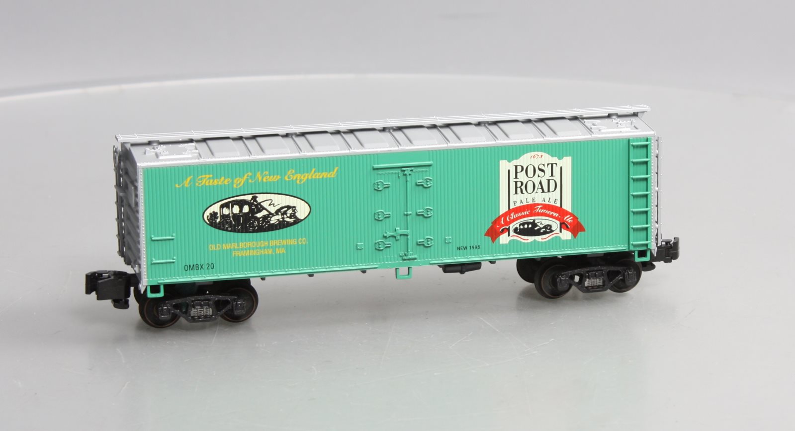 Crown Model Products SR-9050 S Gauge Post Road Pale Ale Hi-Rail Reefer #20 LN/Box