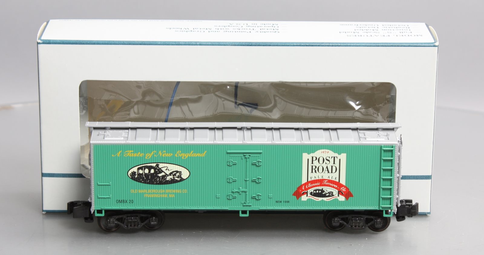 Crown Model Products SR-9050 S Gauge Post Road Pale Ale Hi-Rail Reefer #20 EX/Box