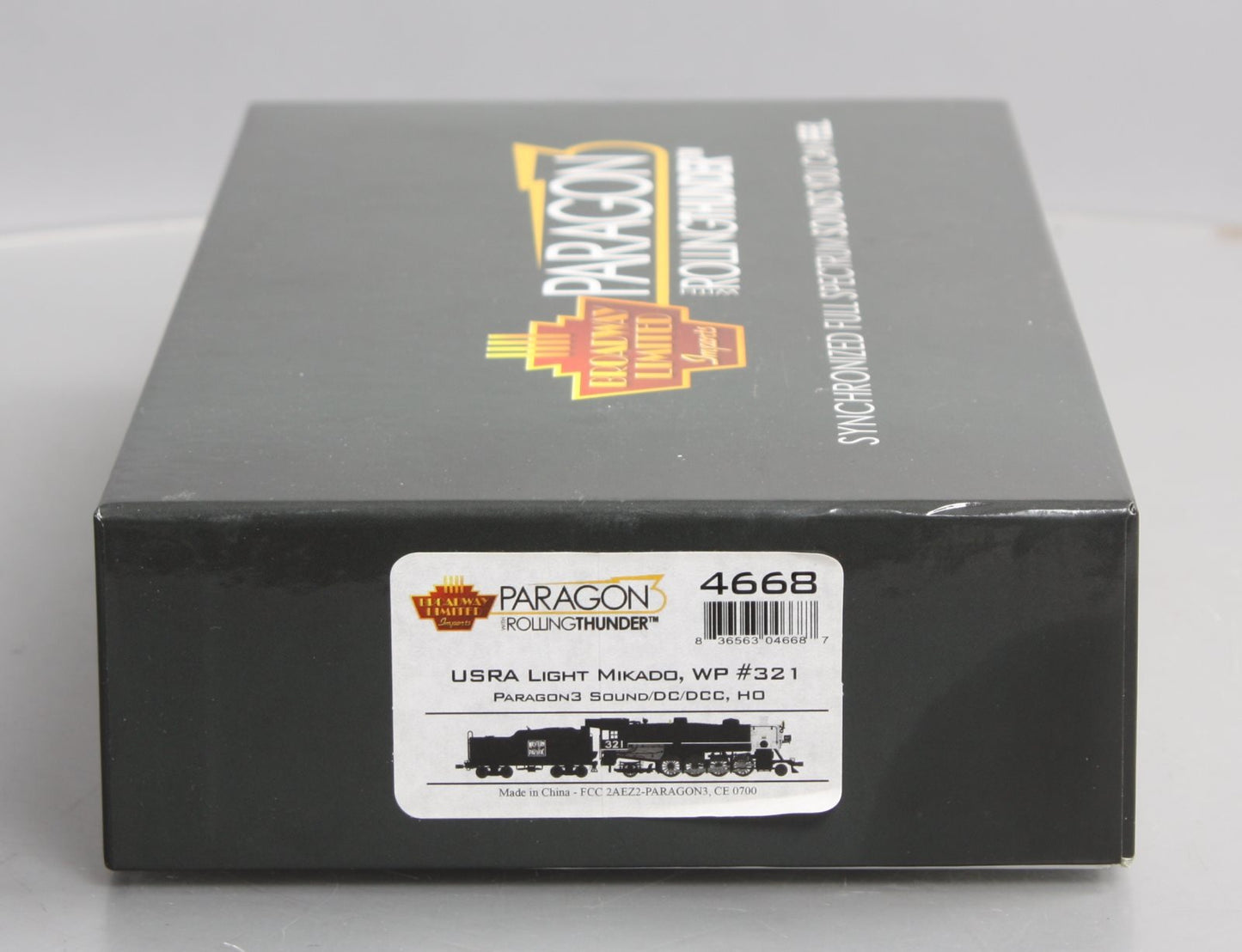 Broadway Limited 4668 HO WP USRA Light Mikado Steam Loco w/Paragon3/DC/DCC #321