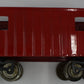 Lionel 117-3 Red Repainted Tinplate Caboose Shell with Trucks