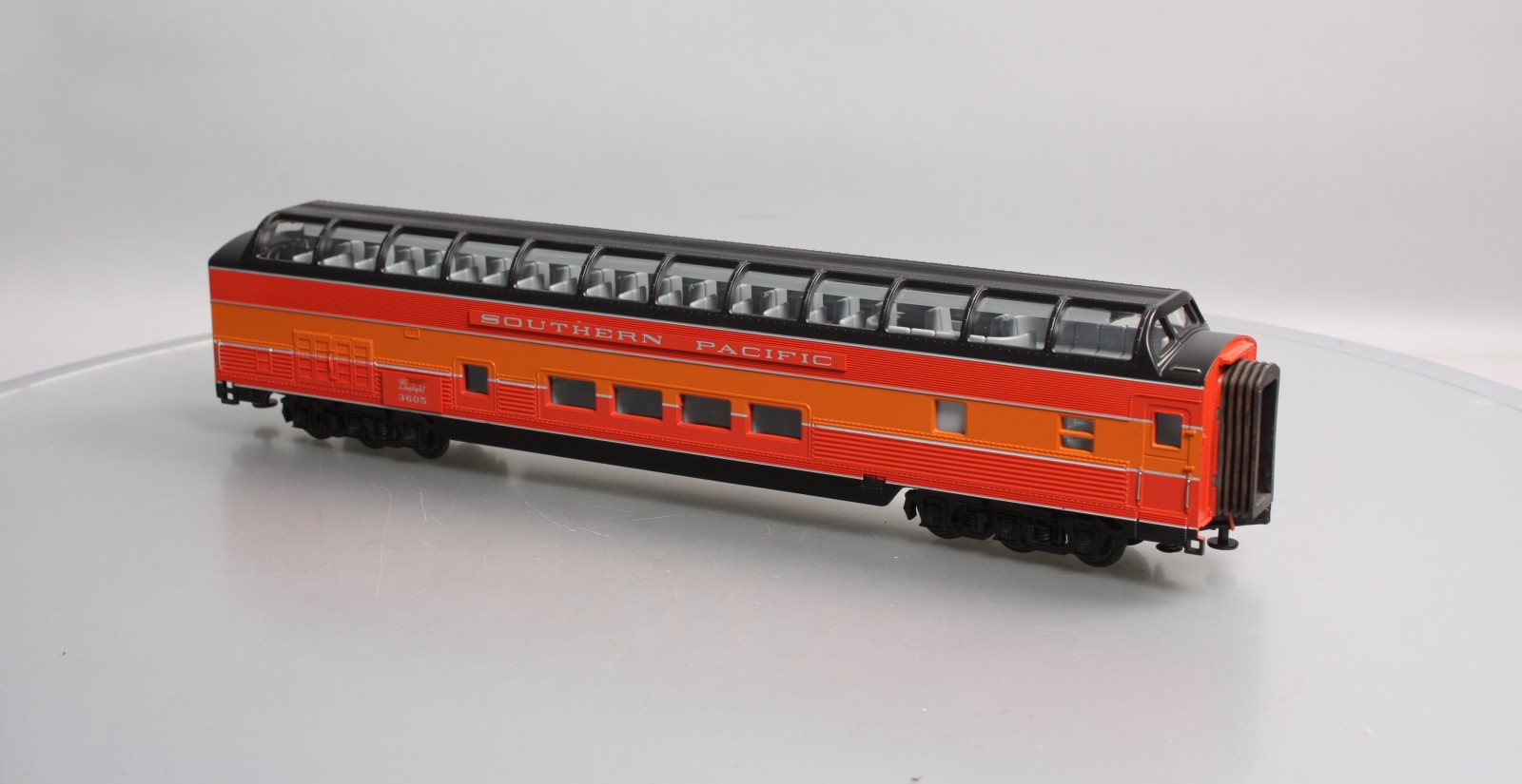 MTH 20-6717 O Southern Pacific Daylight 70' ABS Full Length Vista Dome #3605 LN/Box