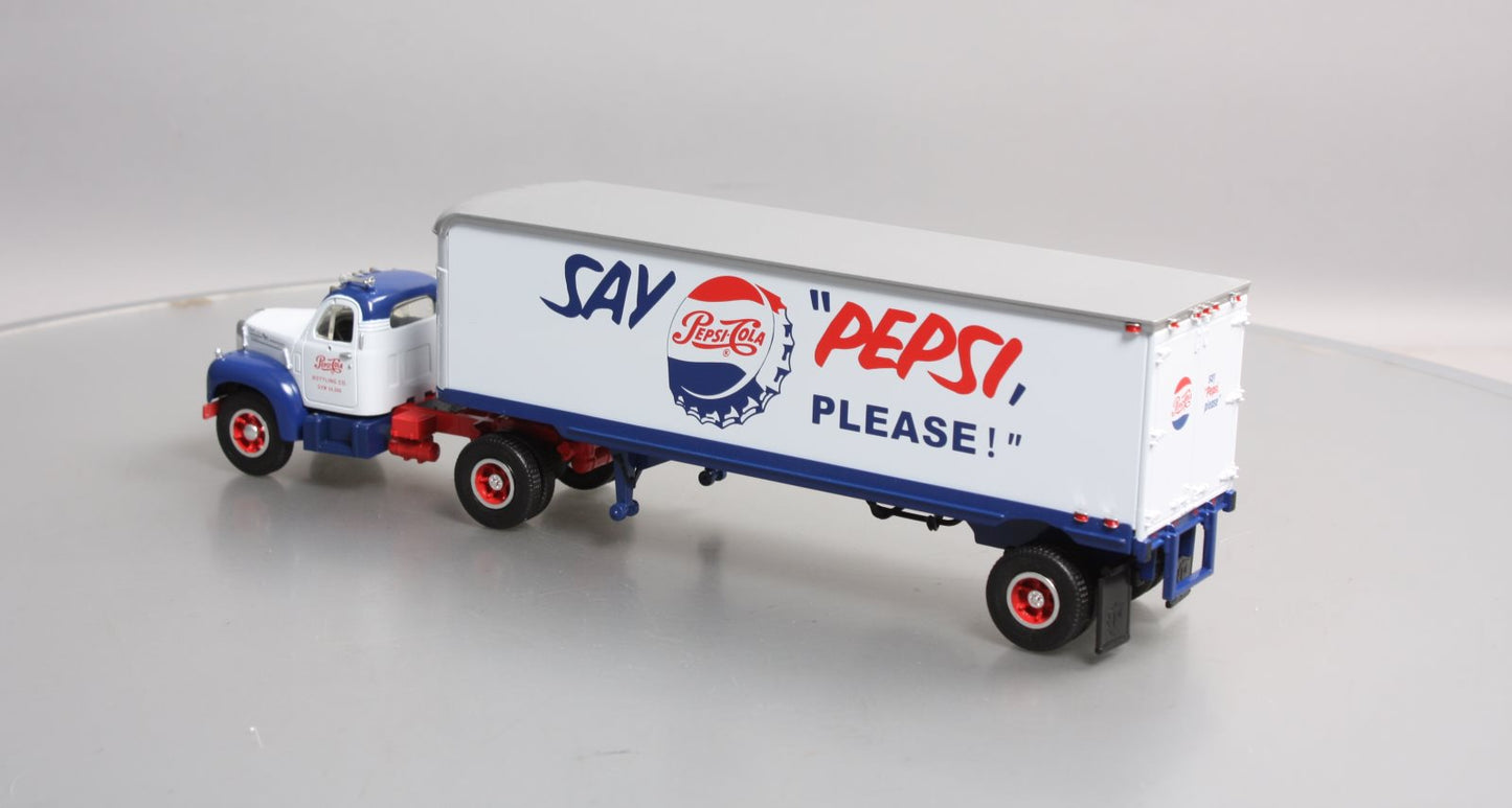 First Gear 19-1357 1:34 Scale 1960 B-61 Mack Pepsi Tractor and Trailer LN/Box