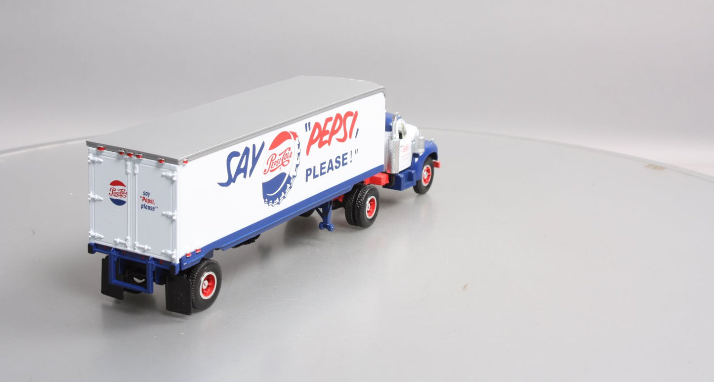 First Gear 19-1357 1:34 Scale 1960 B-61 Mack Pepsi Tractor and Trailer LN/Box