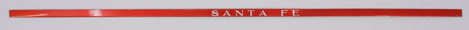 Lionel 2561-9 Right Hand Santa Fe Aluminum Car Adhesive Strip