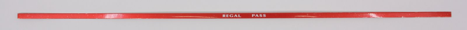 Lionel 2562-11 Right Hand Santa Fe Regal Pass Aluminum Car Adhesive Strip