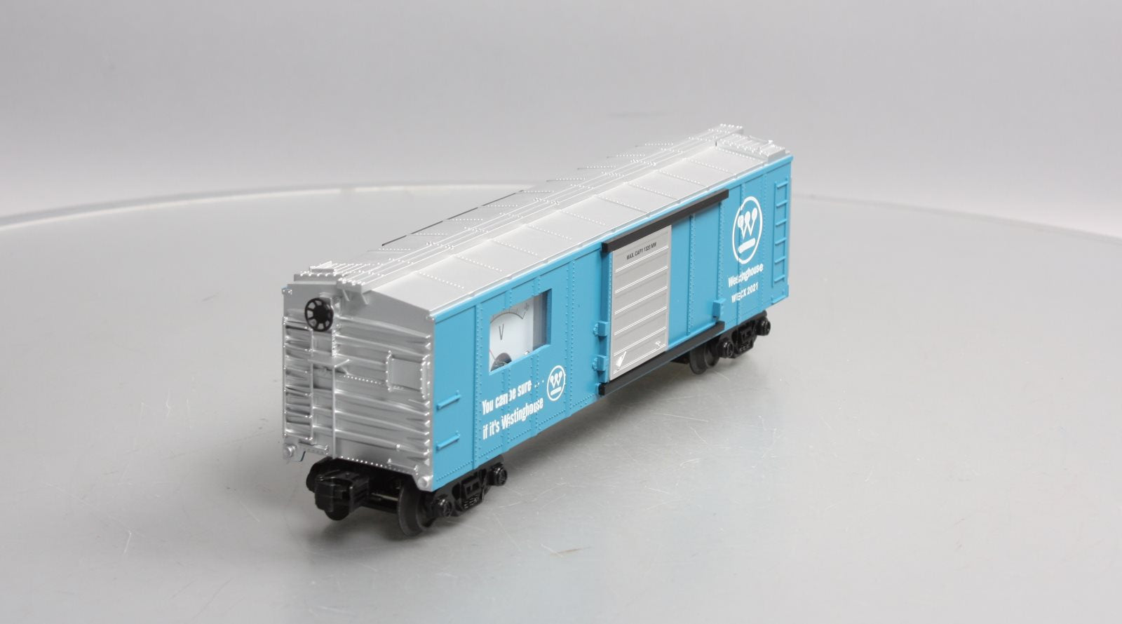 MTH 30-71062 O Westinghouse RailKing Boxcar with Volt Meter #2021