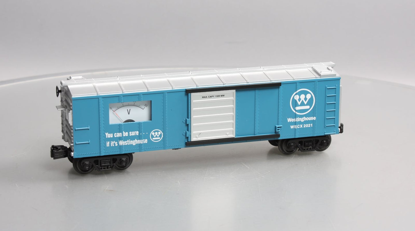 MTH 30-71062 O Westinghouse RailKing Boxcar with Volt Meter #2021