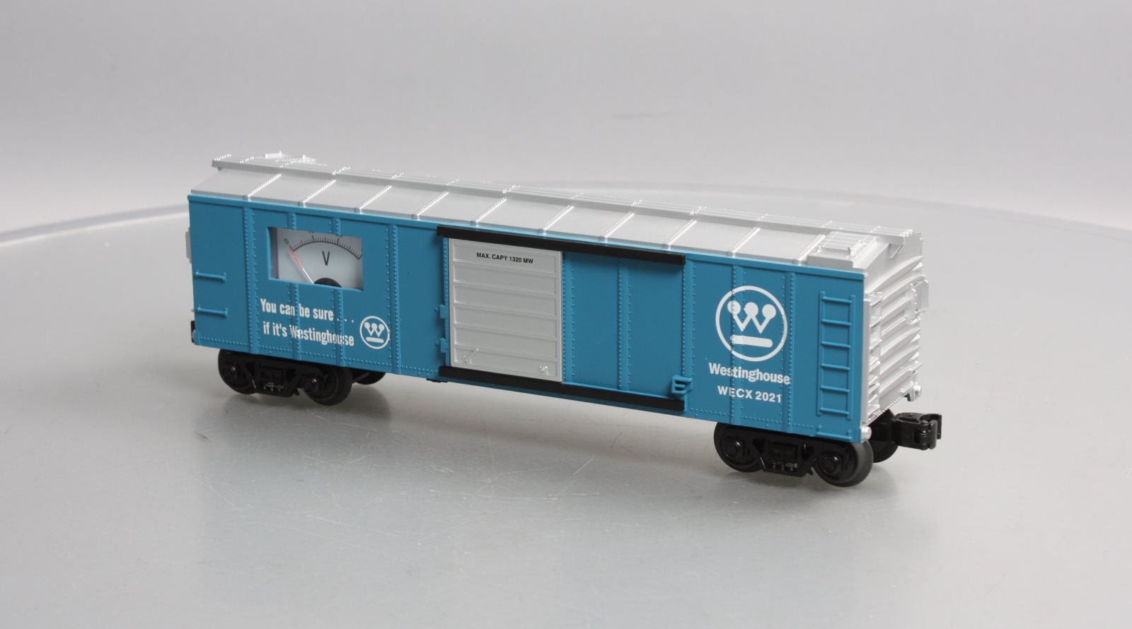 MTH 30-71062 O Westinghouse RailKing Boxcar with Volt Meter #2021