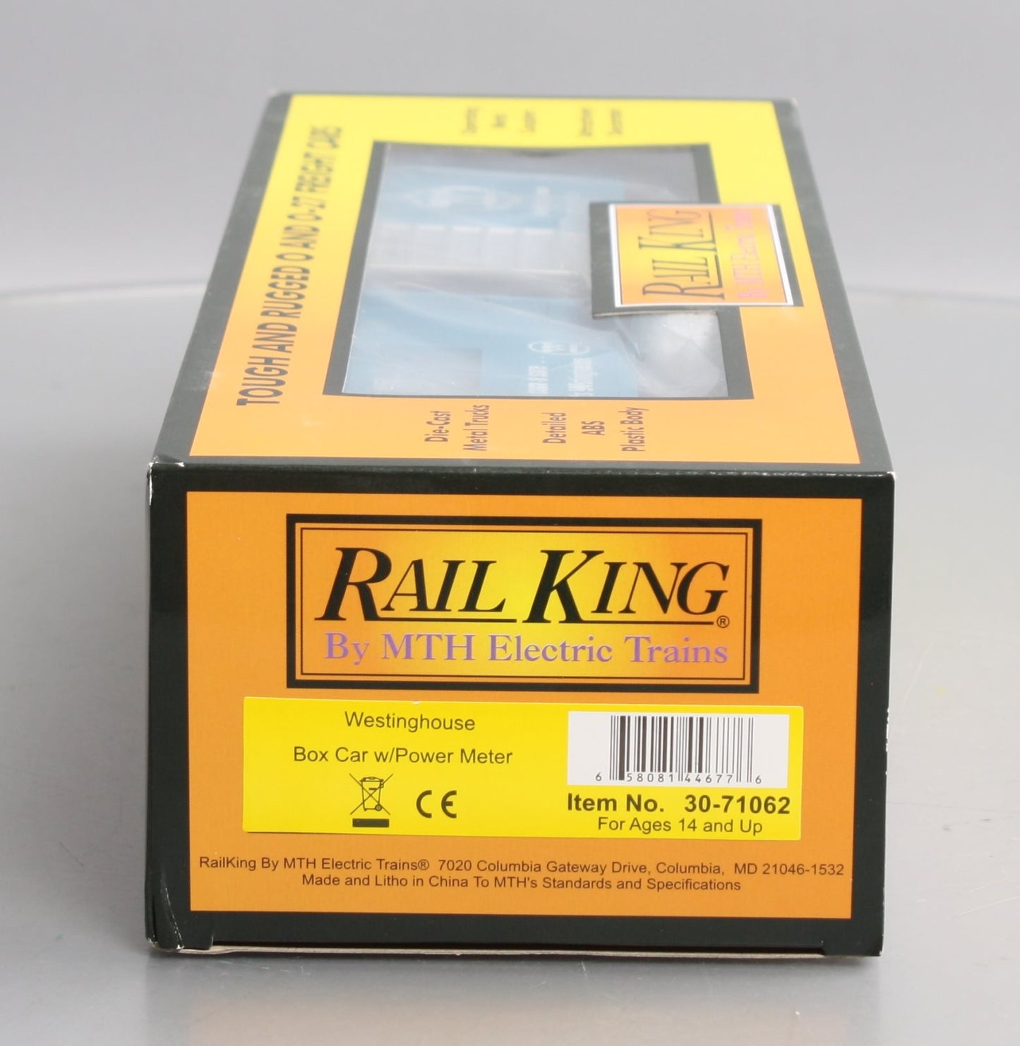 MTH 30-71062 O Westinghouse RailKing Boxcar with Volt Meter #2021