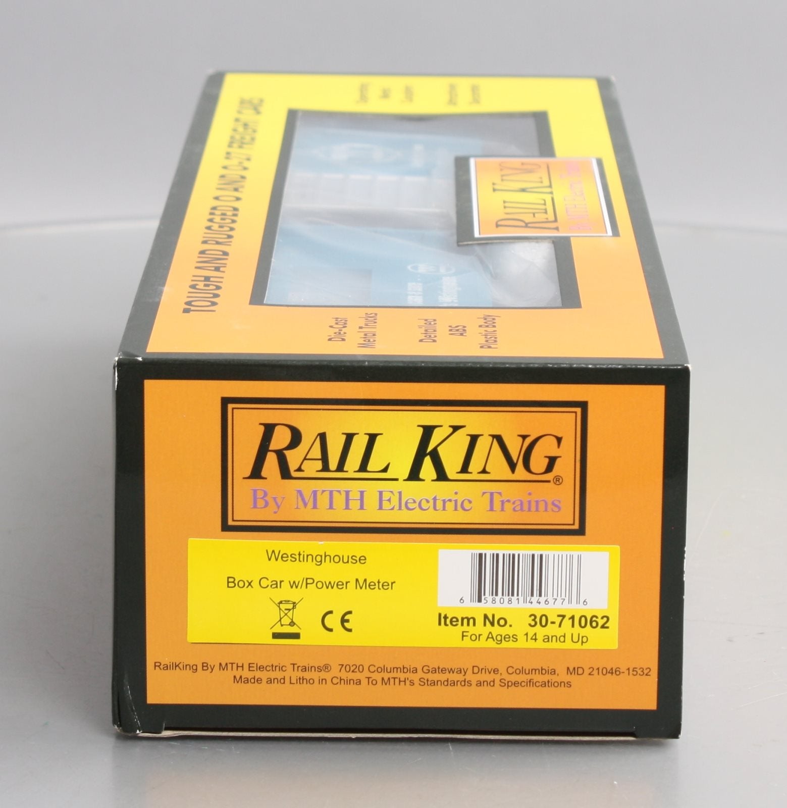 MTH 30-71062 O Westinghouse RailKing Boxcar with Volt Meter #2021