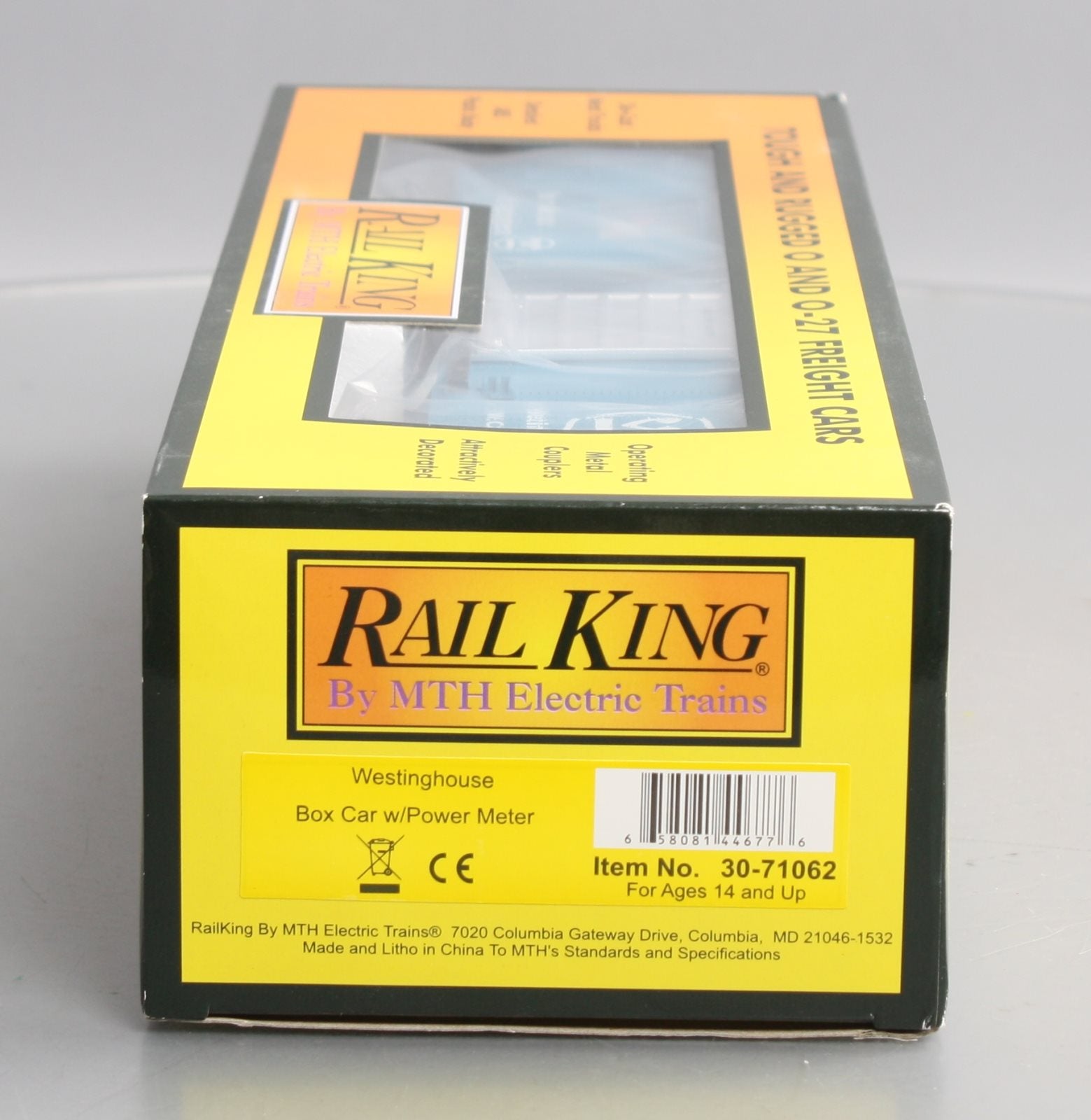 MTH 30-71062 O Westinghouse RailKing Boxcar with Volt Meter #2021