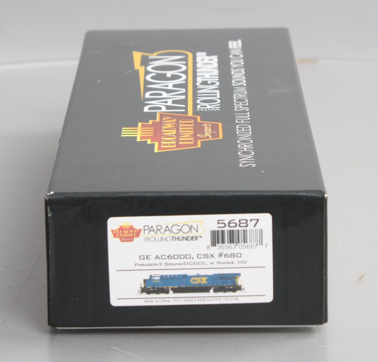 Broadway Limited 5687 HO CSX GE AC6000 with Dark Paint Scheme & Sound #680
