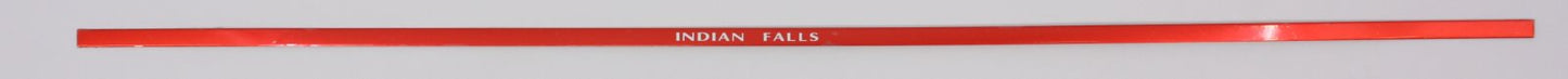 Lionel 2563-12 Left Hand Santa Fe Indian Falls Aluminum Car Adhesive Strip