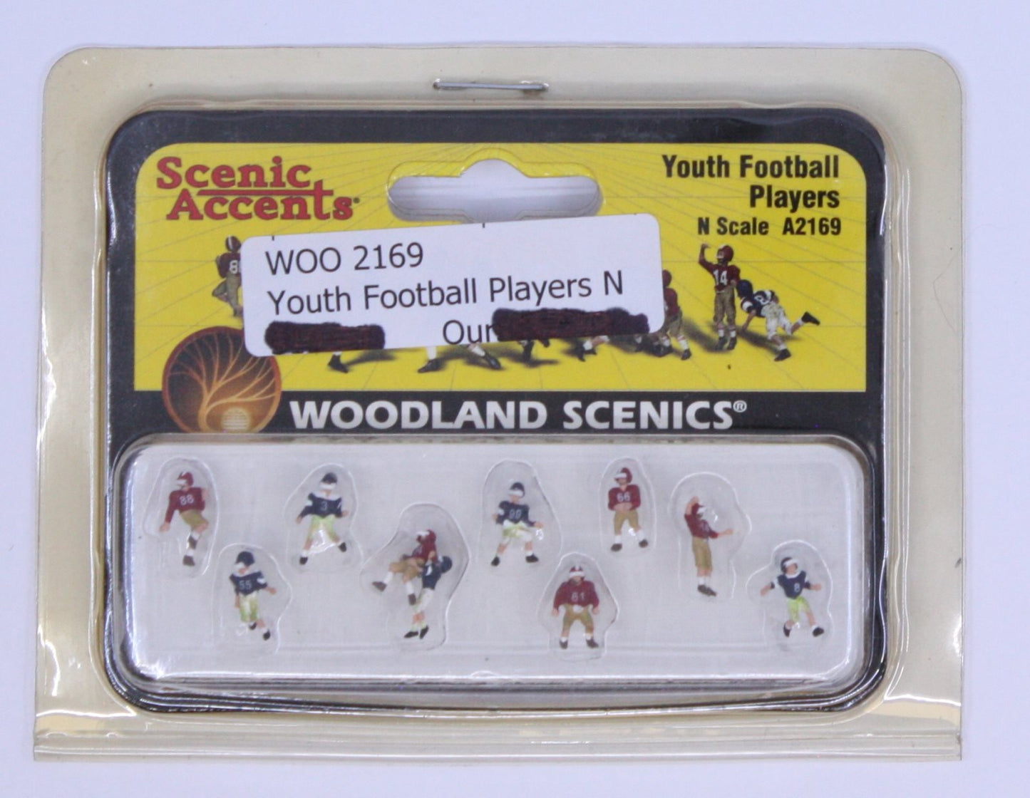 Woodland Scenics A2169 N Youth Football Player Figures (Set of 9)
