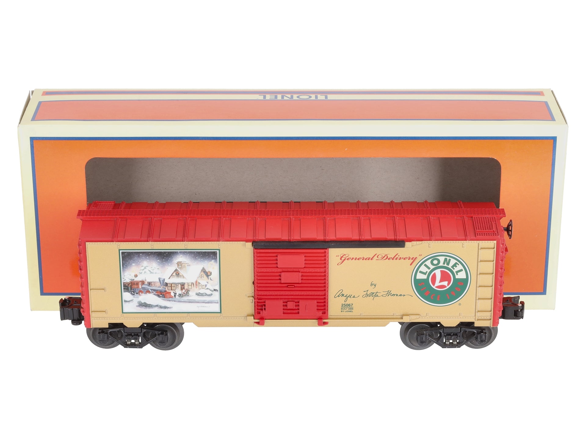Lionel 6-25067 O Gauge Angela Trotta Thomas 2009 Boxcar (Autographed) LN/Box