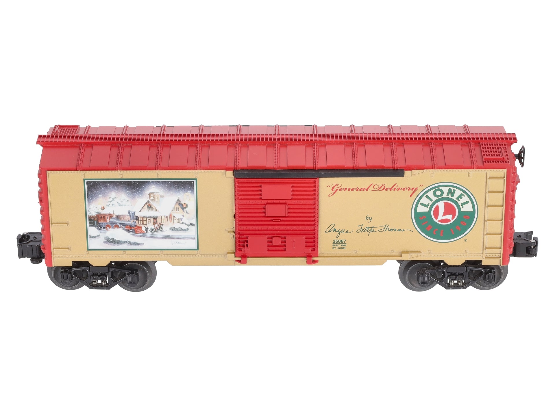 Lionel 6-25067 O Gauge Angela Trotta Thomas 2009 Boxcar (Autographed) LN/Box