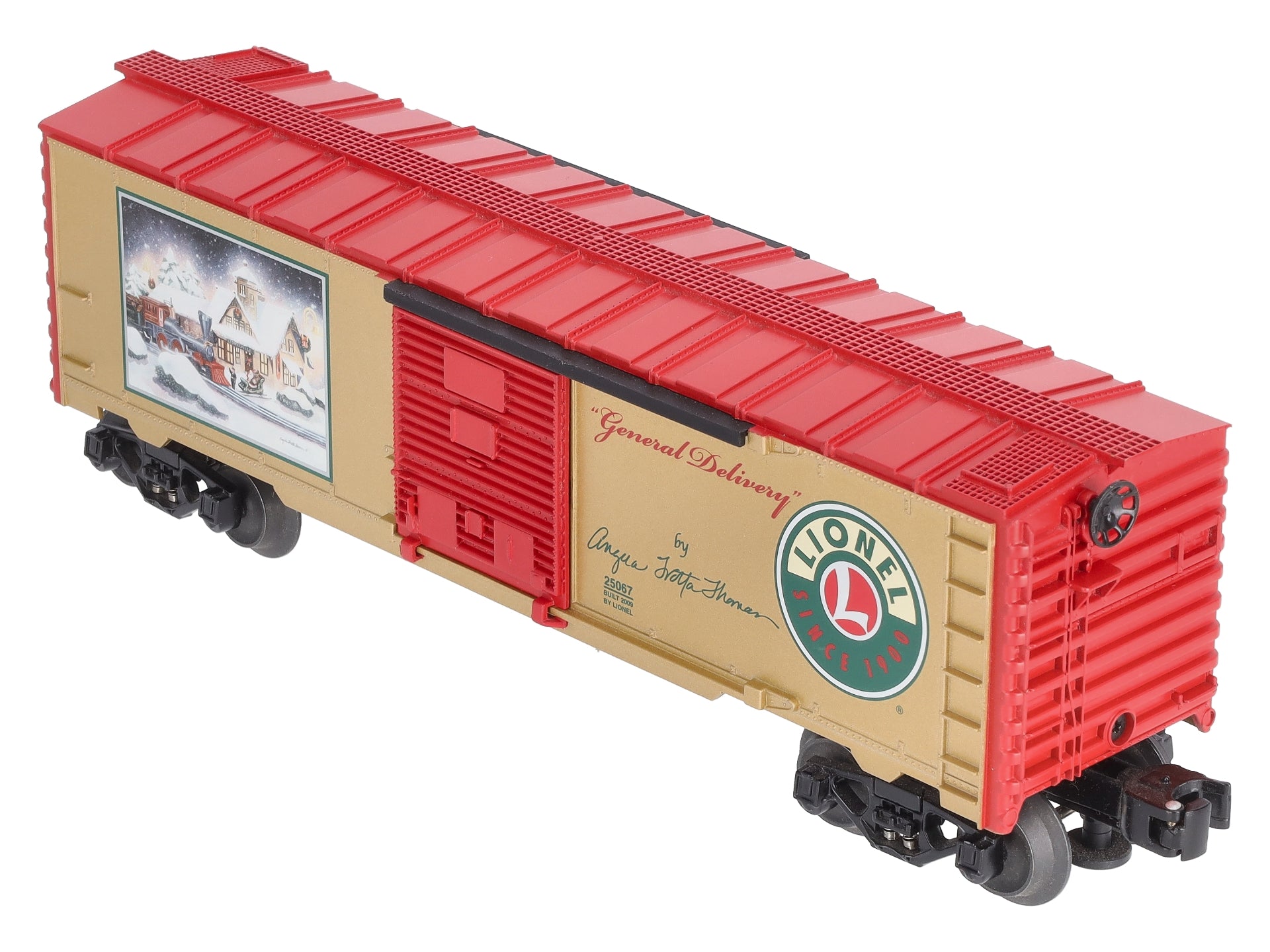 Lionel 6-25067 O Gauge Angela Trotta Thomas 2009 Boxcar (Autographed) LN/Box