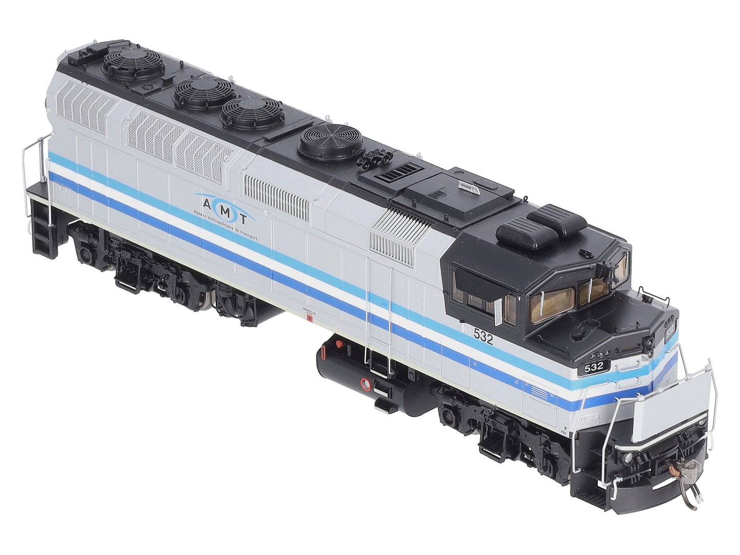 Rapido Trains 019524 HO AMT 3 Stripe F59PH Diesel Locomotive with DCC/Sound #532