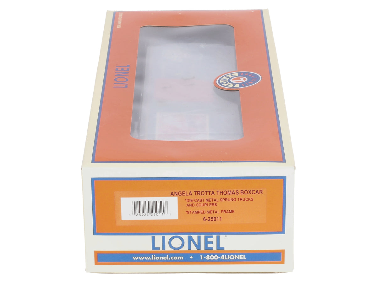 Lionel 6-25011 O Gauge Angela Trotta Thomas "Santa's Break" Boxcar (Autographed) LN/Box