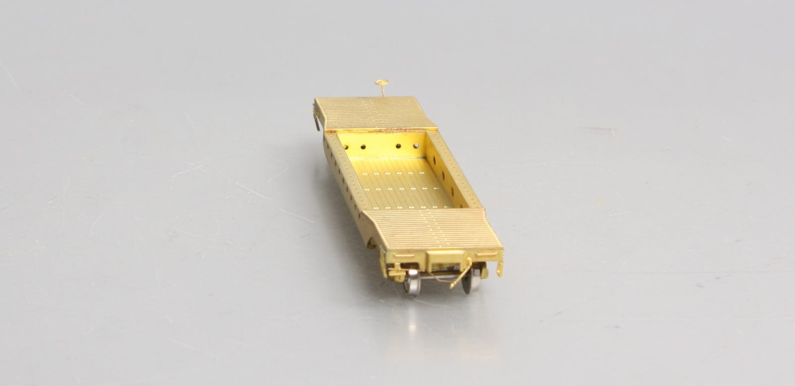 Overland 3036 HO Brass PRR 46' Deep Well Flatcar #435455 EX/Box