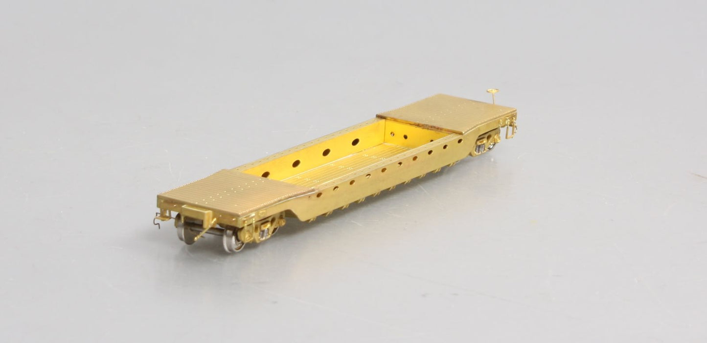 Overland 3036 HO Brass PRR 46' Deep Well Flatcar #435455 EX/Box