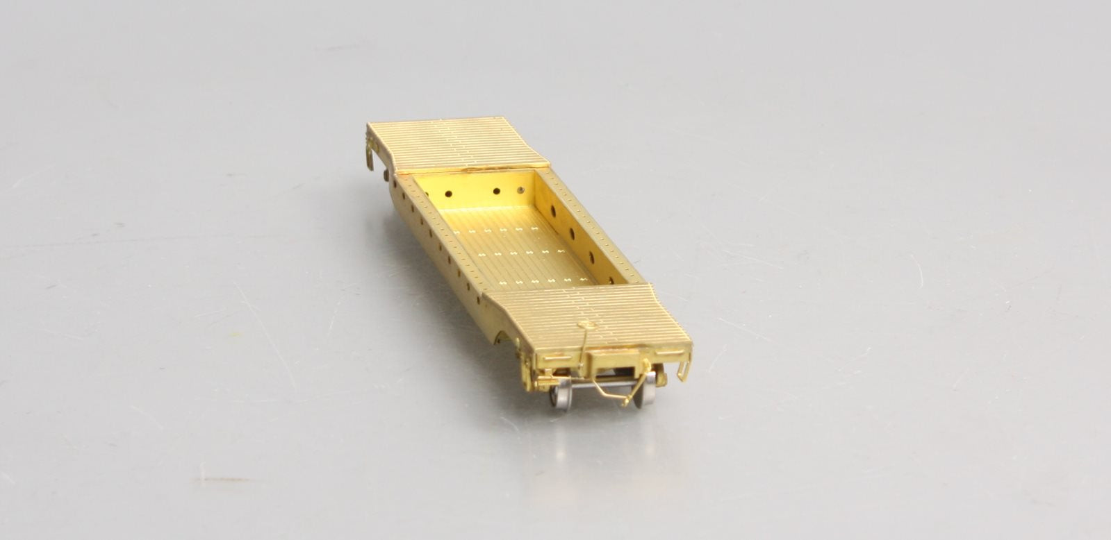 Overland 3036 HO Brass PRR 46' Deep Well Flatcar #435455 EX/Box