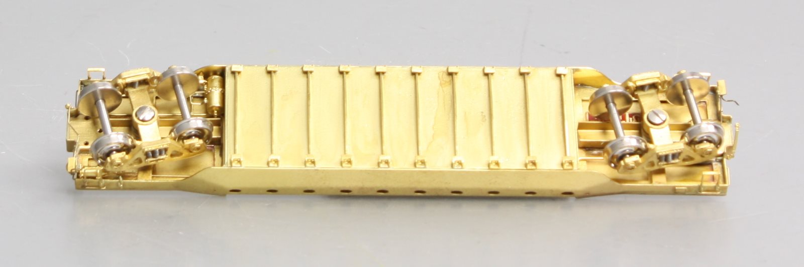 Overland 3036 HO Brass PRR 46' Deep Well Flatcar #435455 EX/Box