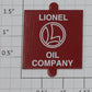 Lionel 12848-12 "Lionel Oil Company" Oil Derick Sign with Tabs & Adhesive