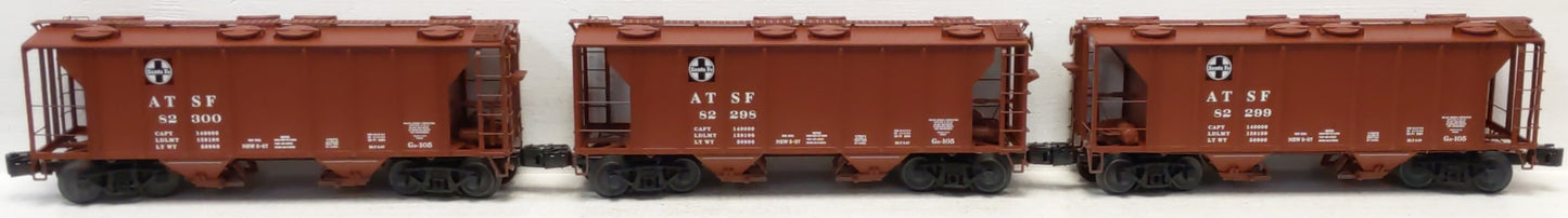 Lionel 6-11878 O Gauge Santa Fe PS-2 2-Bay Covered Hopper (Set of 3)