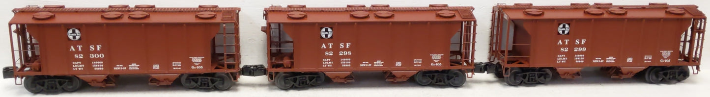 Lionel 6-11878 O Gauge Santa Fe PS-2 2-Bay Covered Hopper (Set of 3)