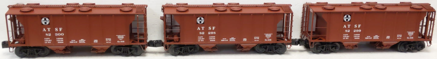 Lionel 6-11878 O Gauge Santa Fe PS-2 2-Bay Covered Hopper (Set of 3)