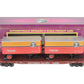 MTH 20-98601 O Gauge Southern Pacific Flat w/2 PUP Trailers