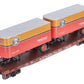 MTH 20-98601 O Gauge Southern Pacific Flat w/2 PUP Trailers
