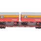 MTH 20-98601 O Gauge Southern Pacific Flat w/2 PUP Trailers