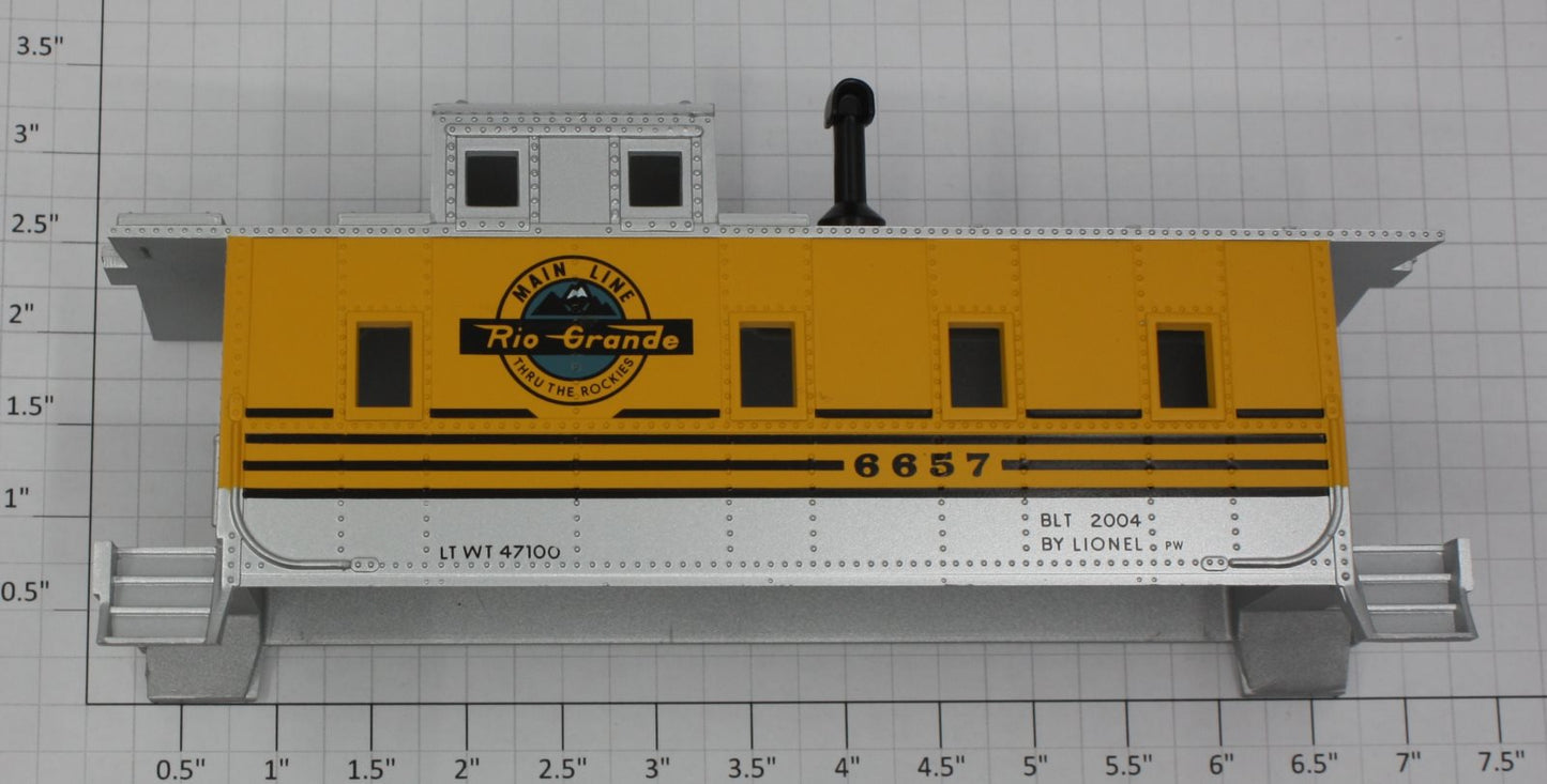 Lionel 29710-7 Rio Grande Caboose Shell #6657