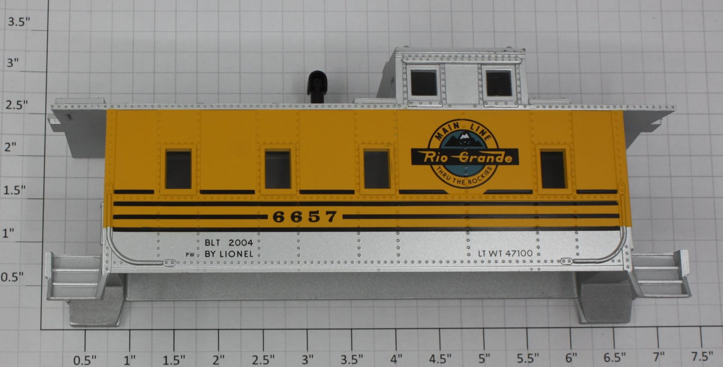 Lionel 29710-7 Rio Grande Caboose Shell #6657