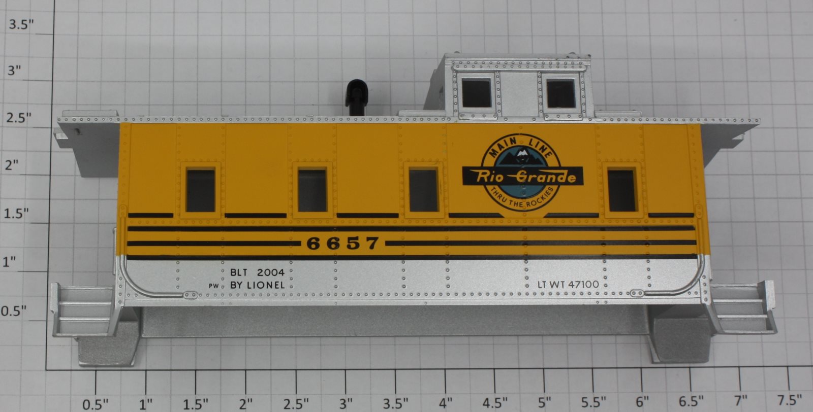 Lionel 29710-7 Rio Grande Caboose Shell #6657