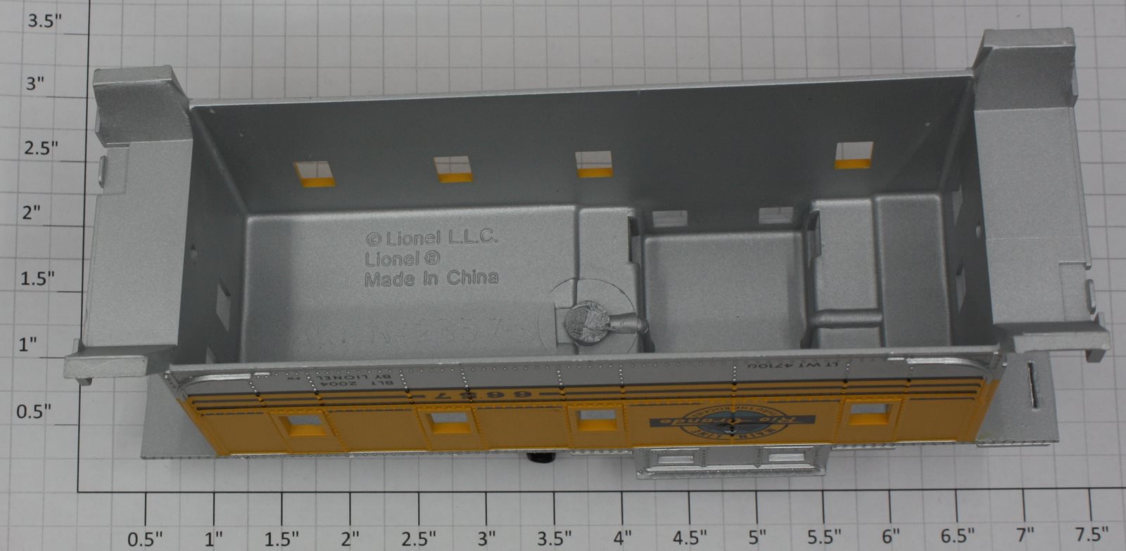 Lionel 29710-7 Rio Grande Caboose Shell #6657
