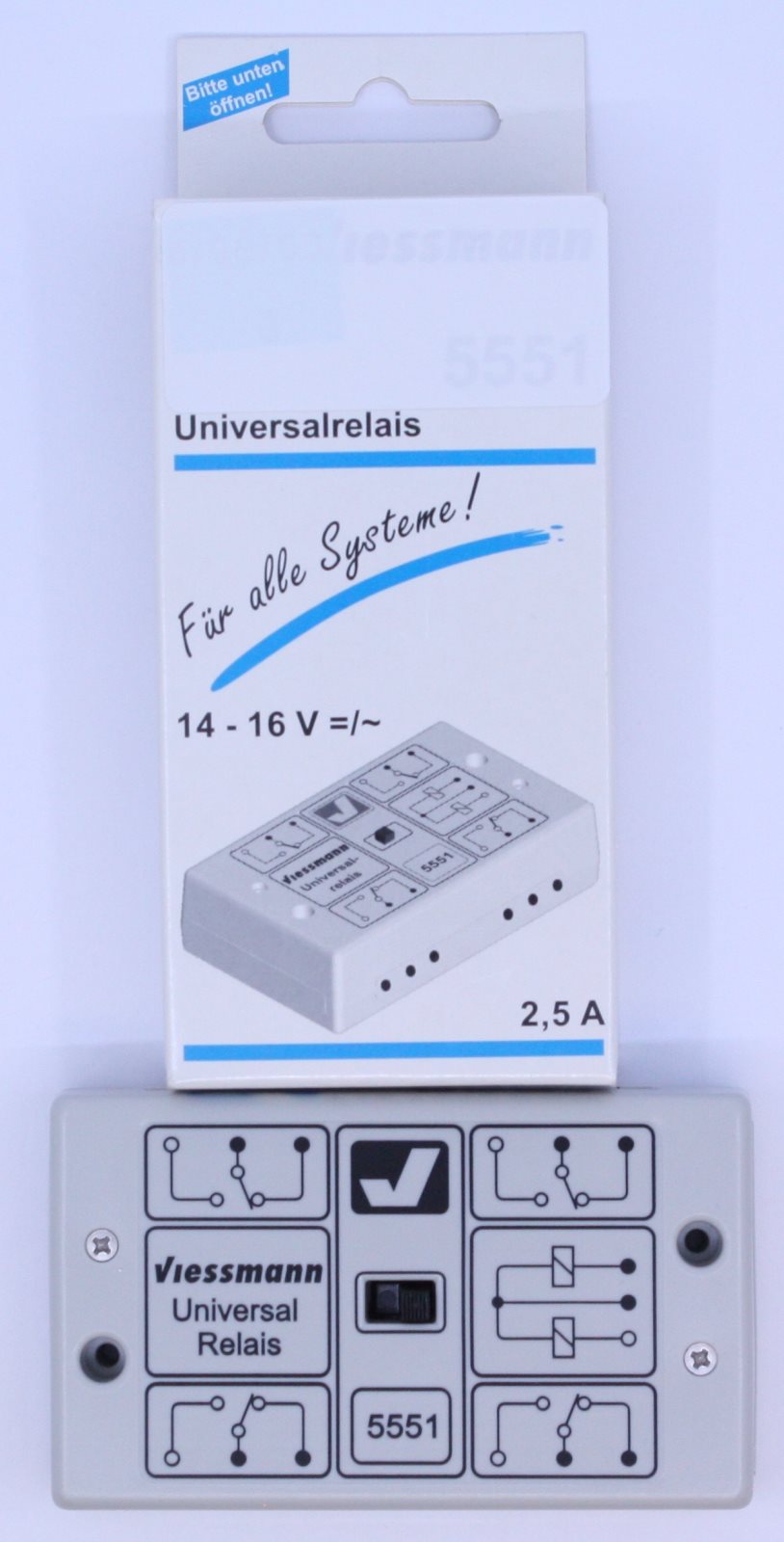 Viessmann 5551 HO (2,5 A) 14-16 Volt Universal Relay