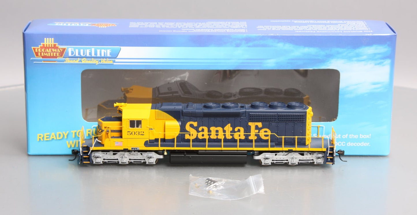 Broadway Limited 5000 HO Santa Fe EMD SD40-2 Low Hood with Sound & DCC #5032