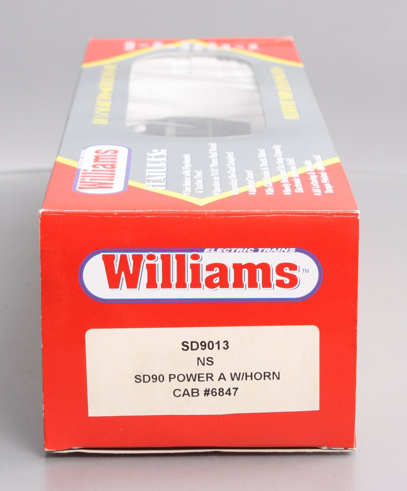 Williams SD9013 O Gauge Norfolk Southern Diesel Locomotive #6847 EX/Box